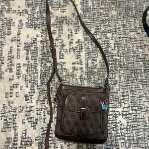 Dooney & Bourke Monogram Brown Crossbody Bag